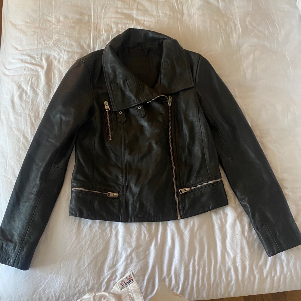 All Saints leather jacket size 6
